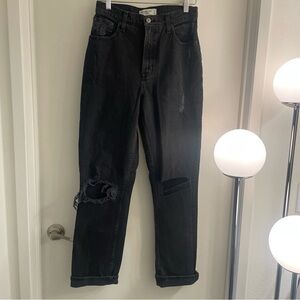 Abercrombie & Fitch curve love 90s straight ultra high rise jeans